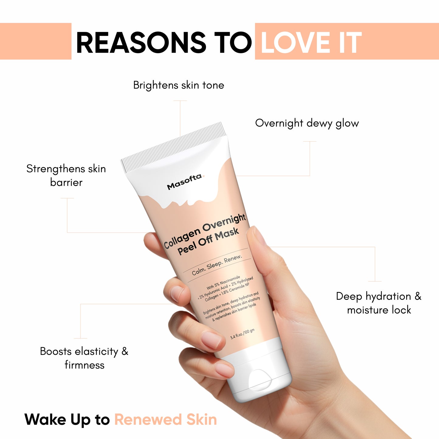 Masofta Collagen Overnight Peel Off Mask