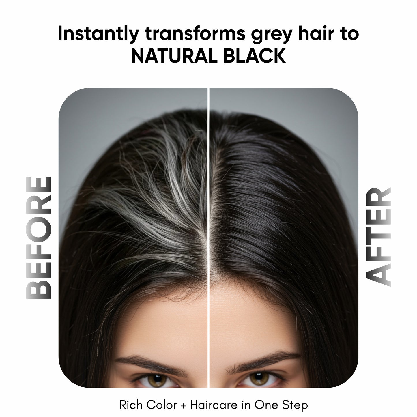 Masofta PPD Free Hair Colouring Shampoo for Grey Hair Coverage, For Both Men & Women, Natural Black (20ML X 5 Pouches)