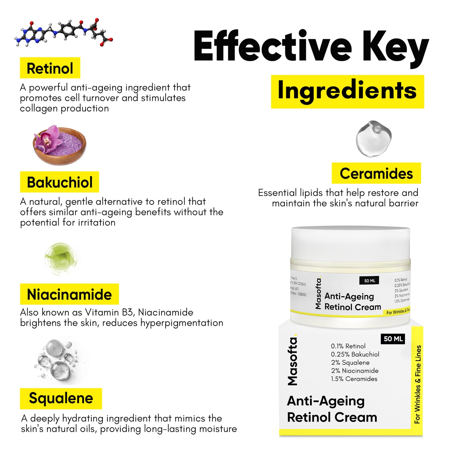 Masofta anti ageing cream key ingredients