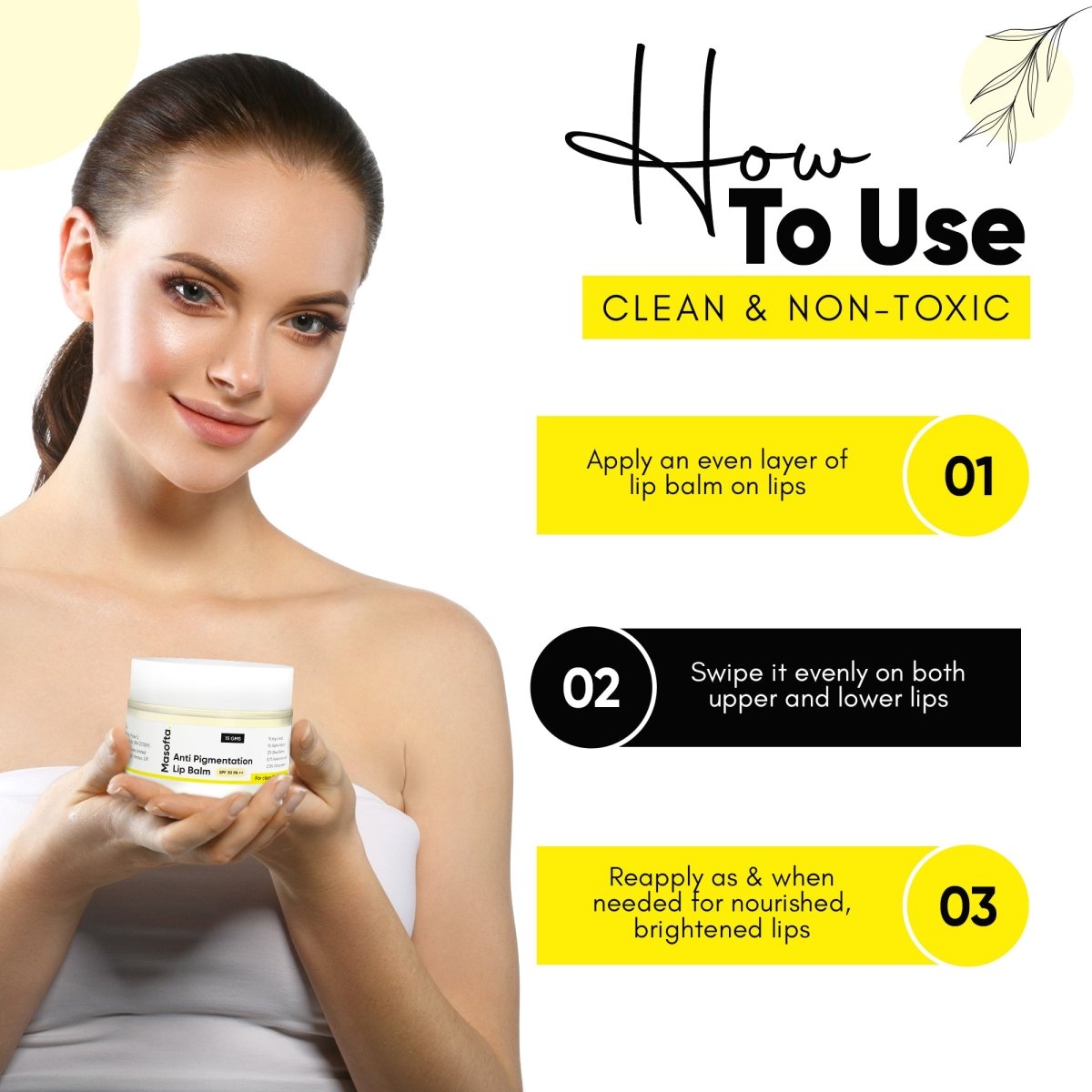 How To Use Masofta Anti - Pigmentation Lip Balm