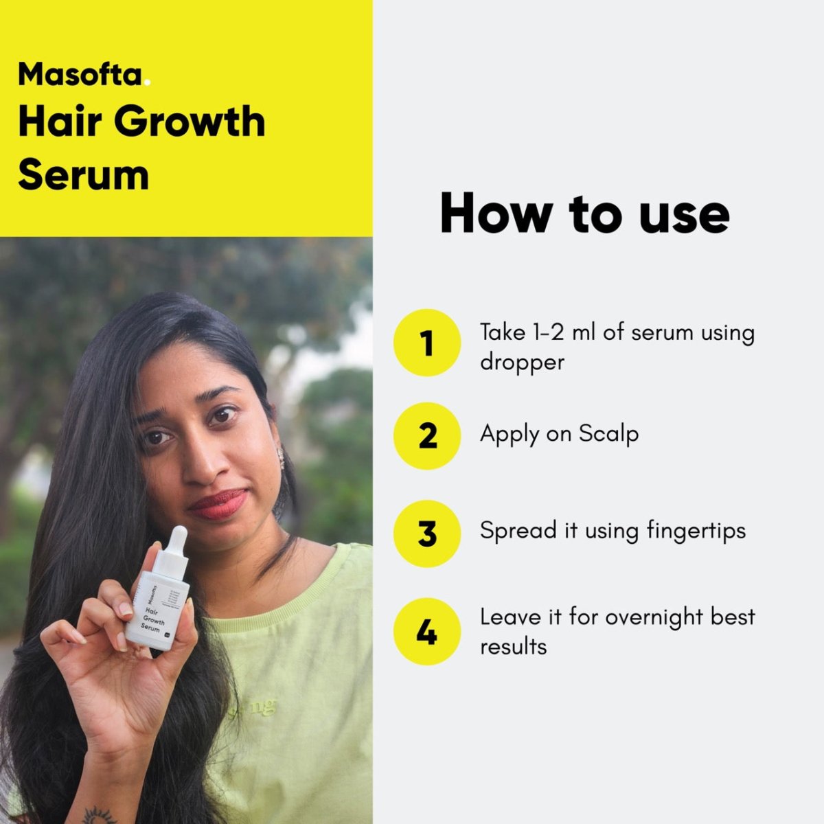 How To Use Masofta Hair Growth Serum