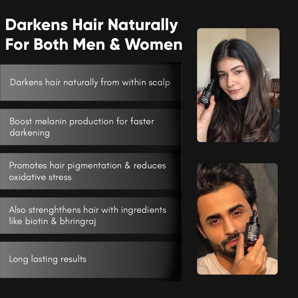 Masofta Hair Darkening Serum for both men and women