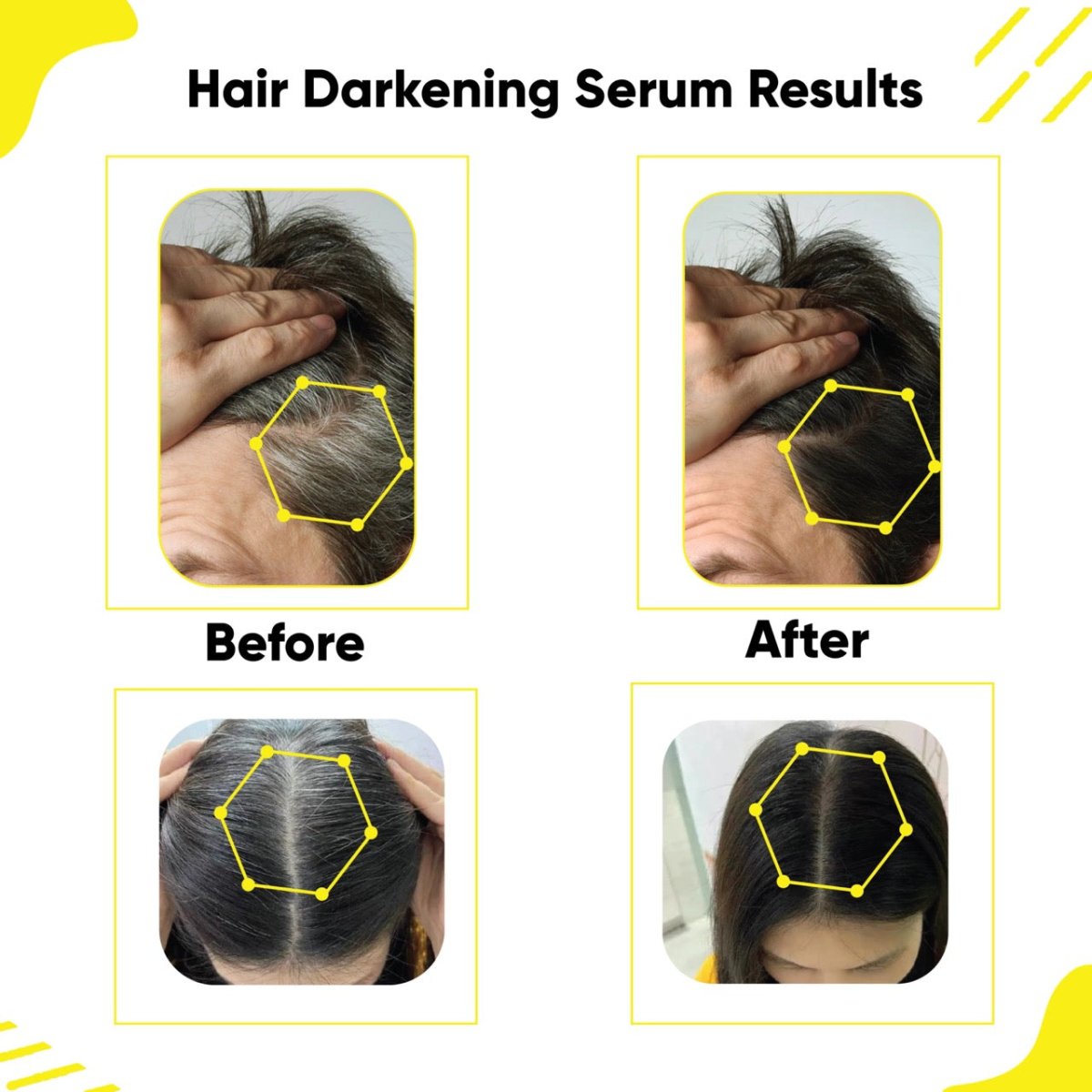 Masofta Hair Darkening Serum real results