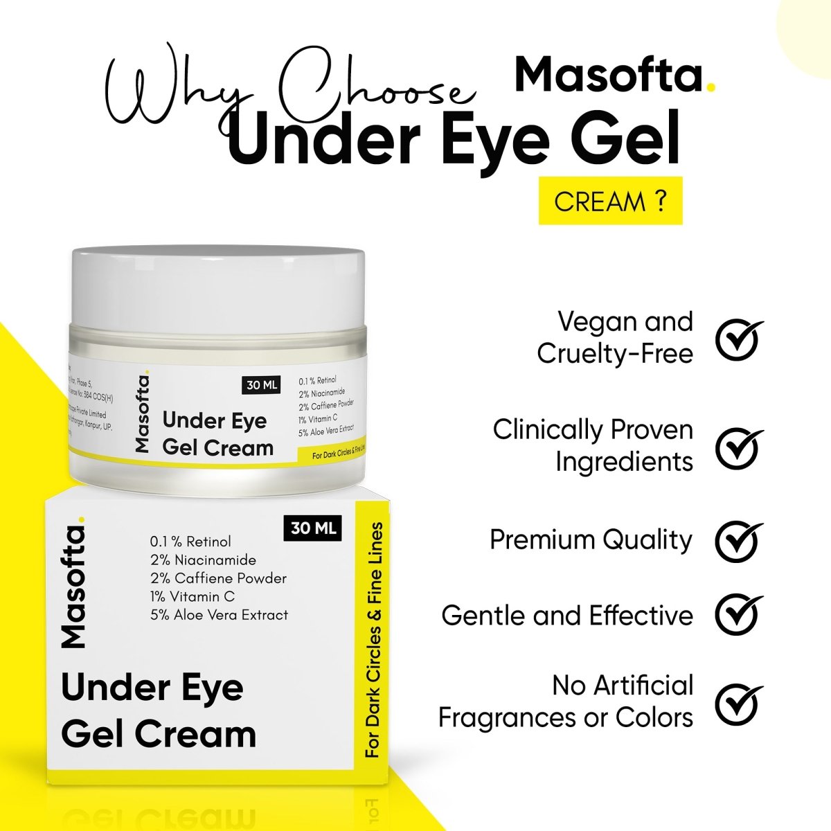 Why Choose Masofta Under Eye Gel Cream