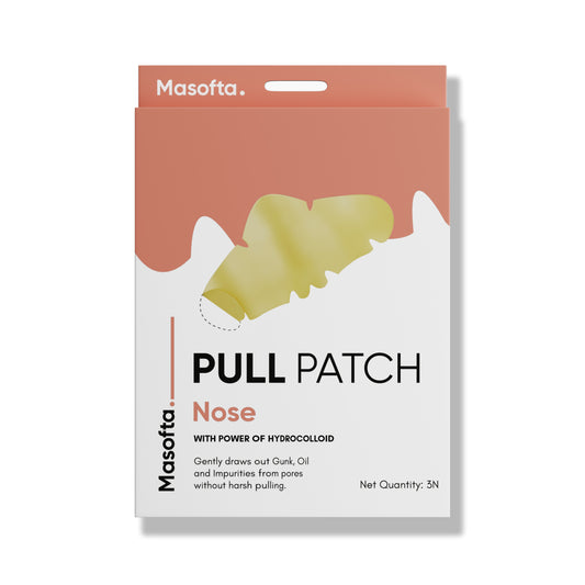 Masofta Pull Patch Nose with Hydrocolloid | Oil, Gunk & Impurity Removal | 3 Pcs