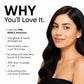 Masofta PPD Free Hair Colouring Shampoo for Grey Hair Coverage, For Both Men & Women, Natural Black (20ML X 5 Pouches)