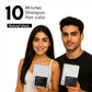 Masofta PPD Free Hair Colouring Shampoo for Grey Hair Coverage, For Both Men & Women, Natural Black (20ML X 5 Pouches)