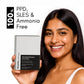 Masofta PPD Free Hair Colouring Shampoo for Grey Hair Coverage, For Both Men & Women, Natural Black (20ML X 5 Pouches)