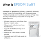Masofta Epsom Salt for Foot Pain, Body Pain, Stress & Sleep Issues - 900 Gms