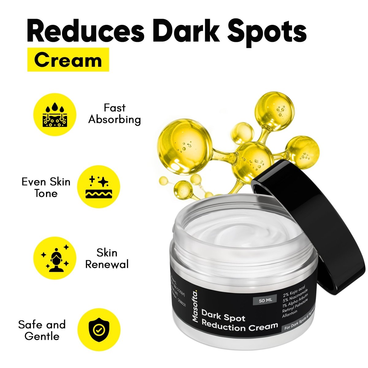 masofta dark spot reduction cream reduces dark spots