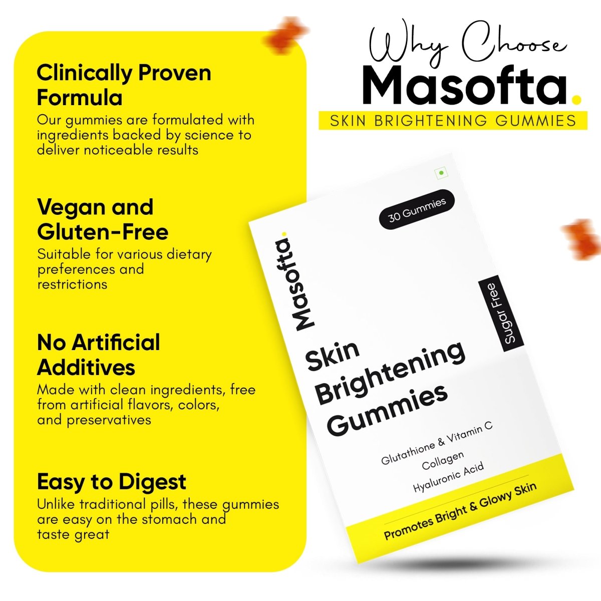 Masofta Skin Brightening Gummies - Masofta