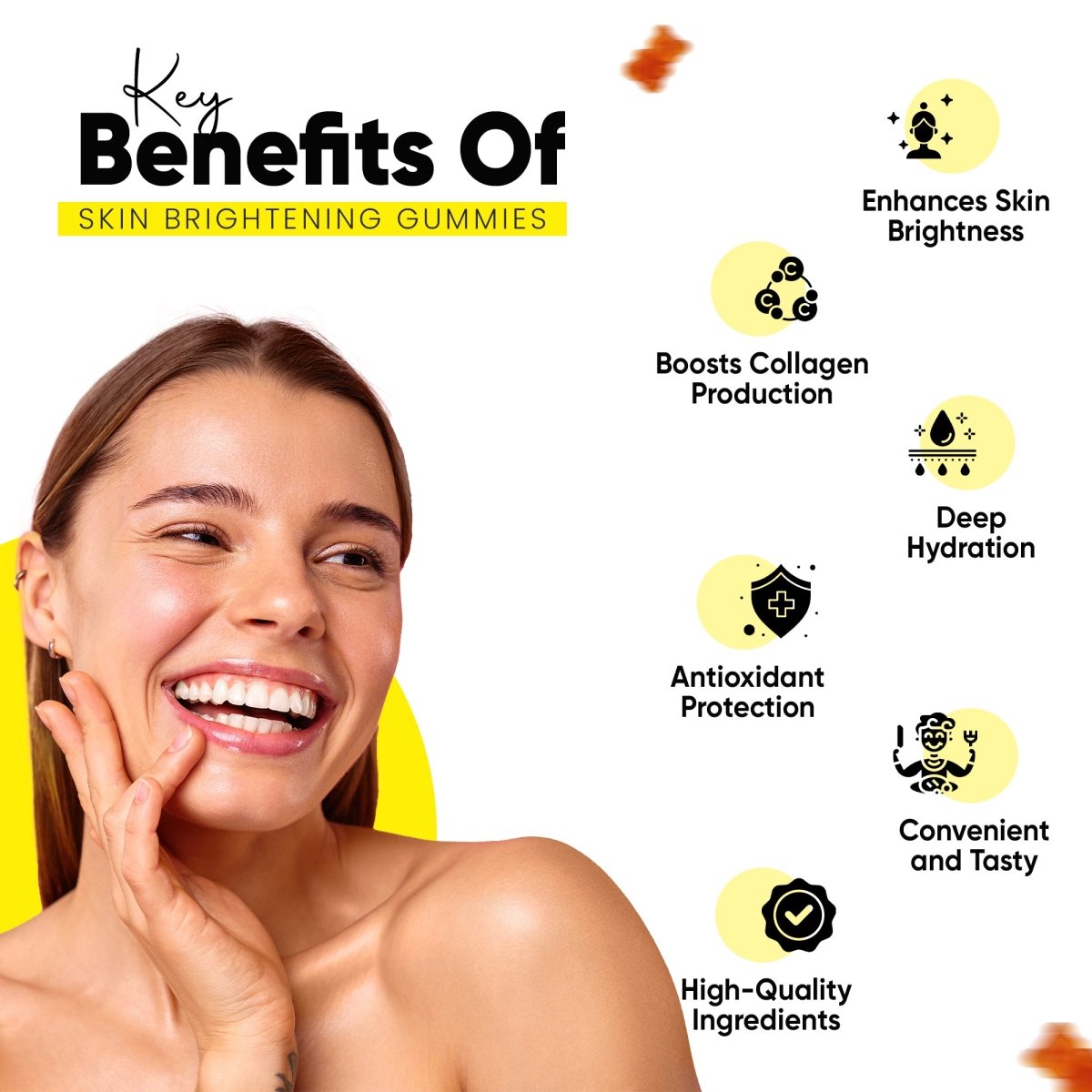 Masofta Skin Brightening Gummies Key Benefits