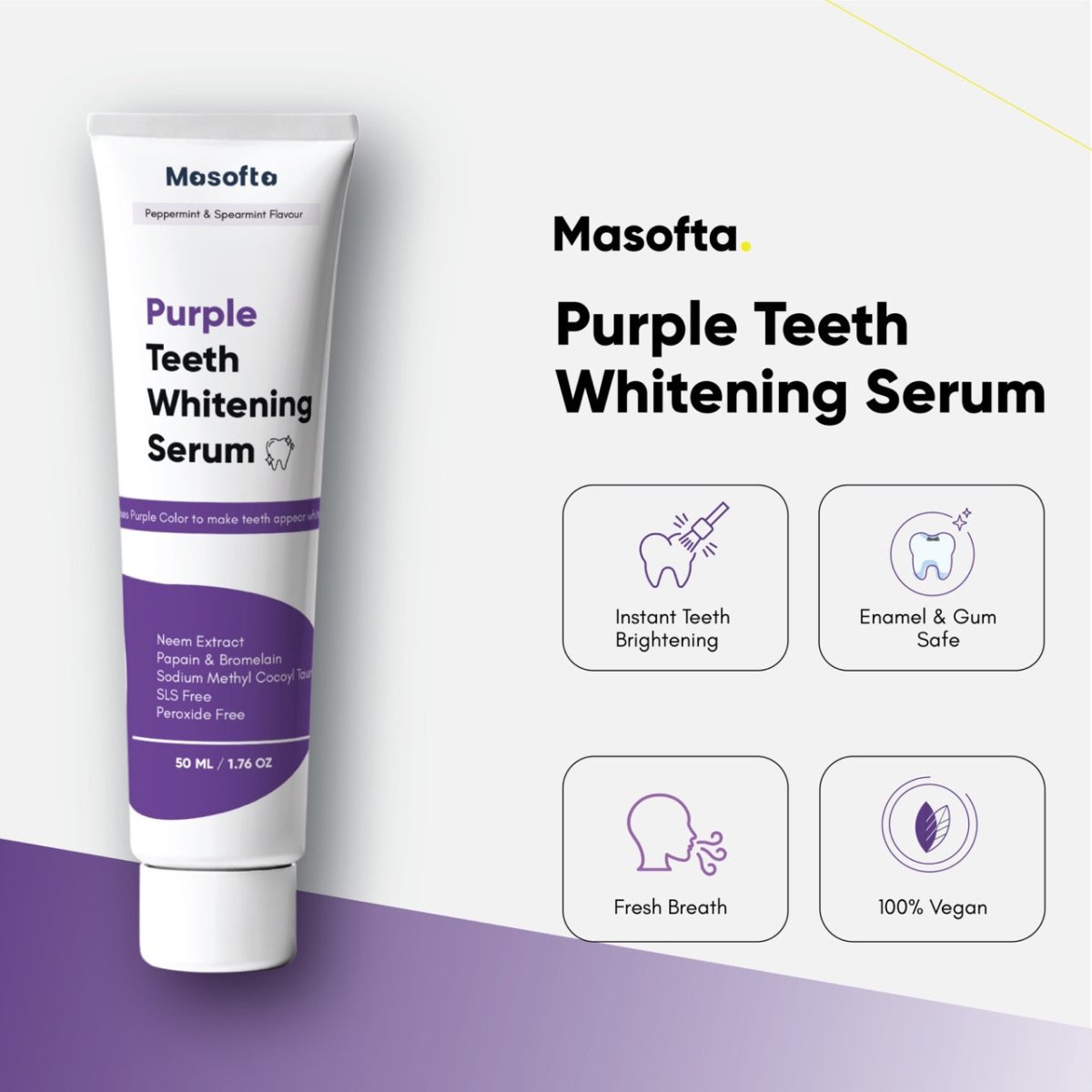 Purple Teeth Whitening Serum Features